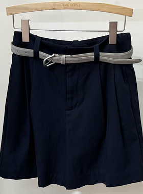 Time RoaD/汤米诺夏季新款天丝轻盈短裤女2025休闲百搭阔腿休闲裤