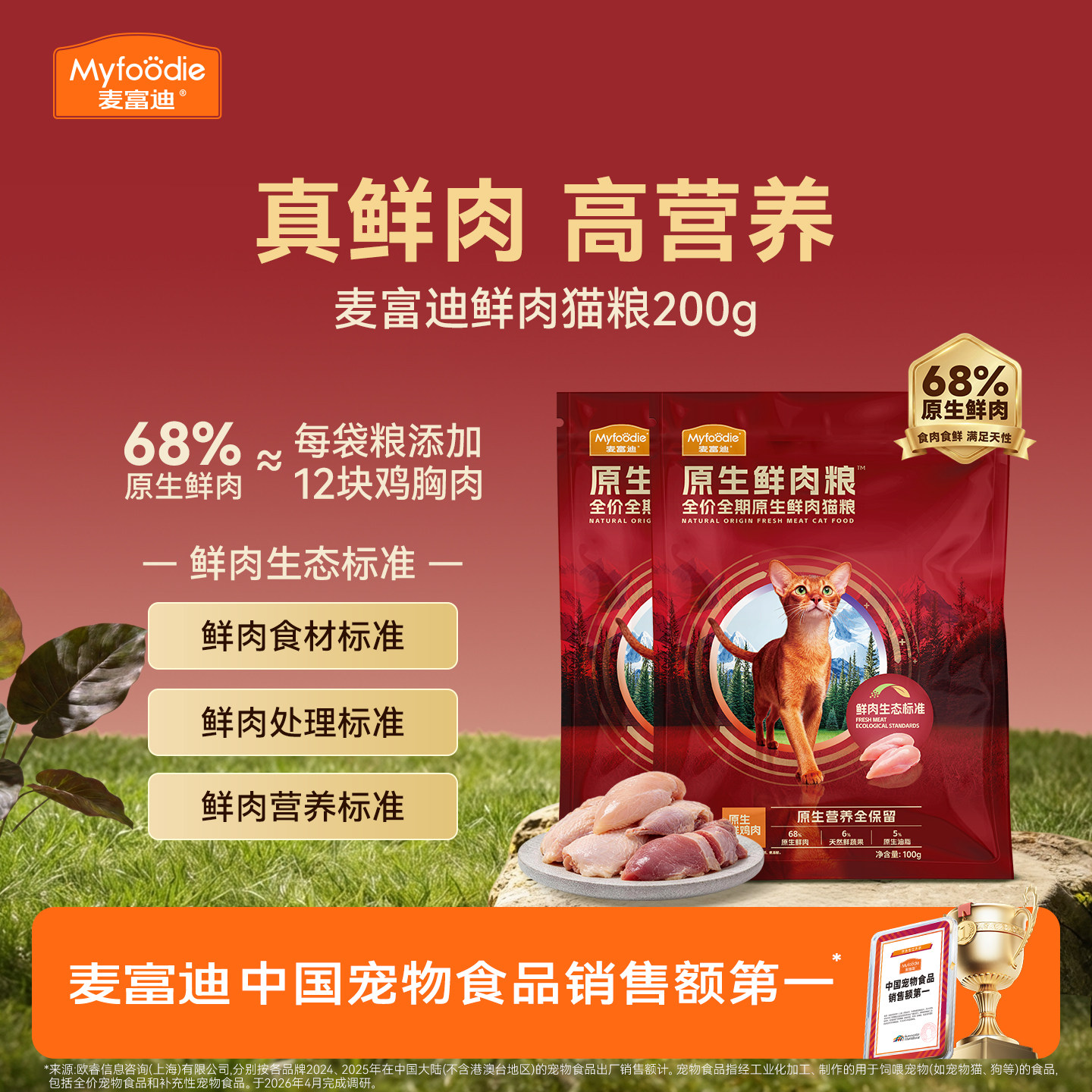 麦富迪鲜肉猫粮不黑下巴试吃装图片