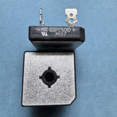 进口MSC桥式整流器GBPC5010 GBPC5010W 1000V50A大电流内置散热片