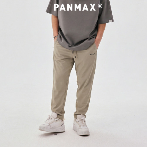 凉感弹力直筒裤PANMAX男士侧拉链
