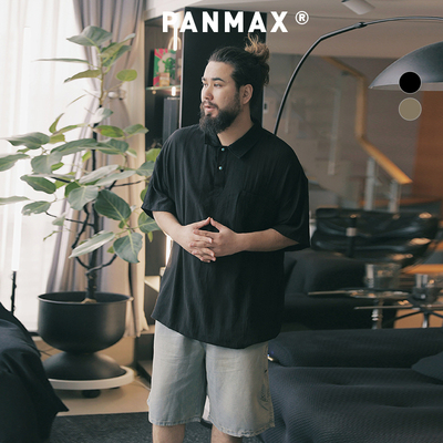冰丝短袖POLOPANMAX大码男宽松