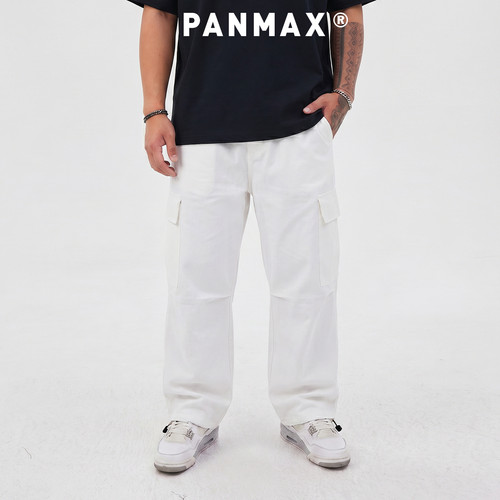 工装阔腿长裤显瘦PANMAX大码男