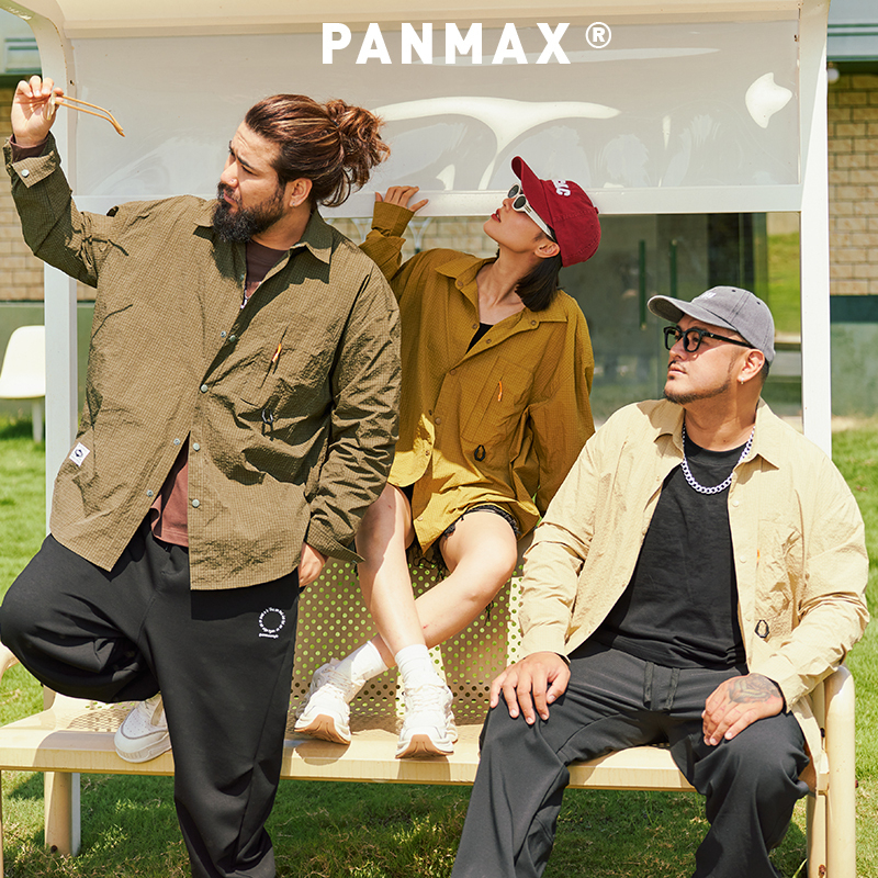 大码工装泡泡纱廓形衬衫