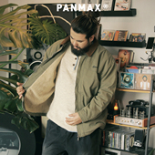 工装 PANMAX潮牌大码 男装 加仿羊羔绒棉服冬复古翻领外套拼色老钱风