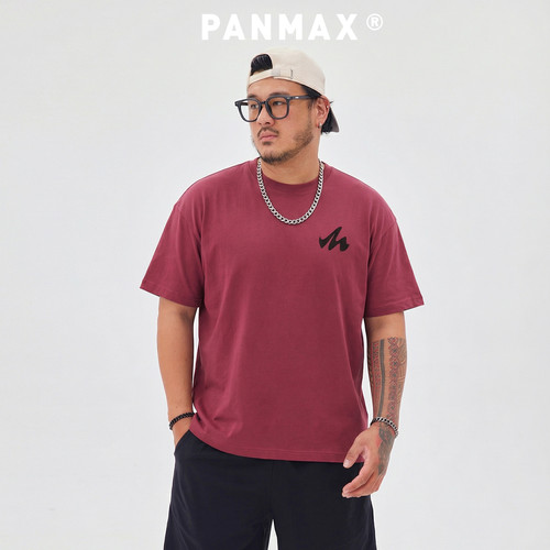 宽松字母短袖T恤PANMAX大码男