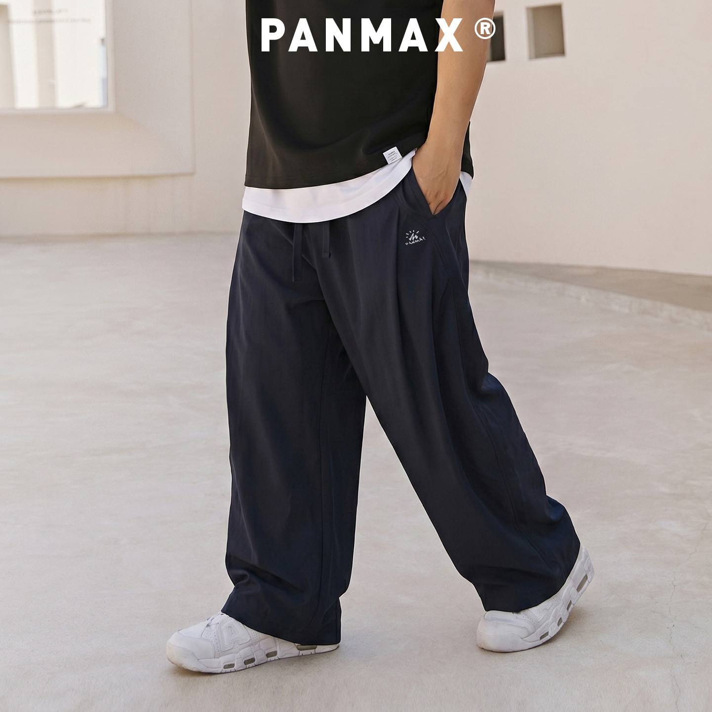 PANMAX潮牌大码男装夏款休闲轻薄长裤工装轻便运动裤加大萝卜裤男
