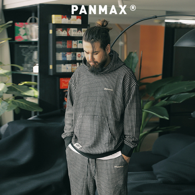 重磅连帽卫衣PANMAX大码男刺绣