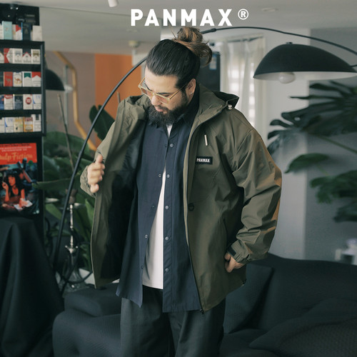 户外工装夹克PANMAX大码男防风