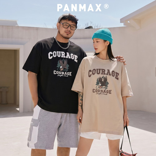美式复古鹰标T恤PANMAX潮牌
