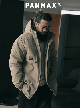 PANMAX潮牌大码男装工装棉服外套保暖秋冬大码男士户外加厚防风