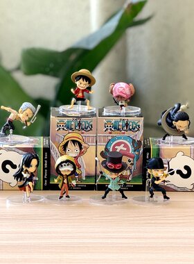 海贼王8款剧场版手办模型路飞乔巴索隆公仔摆件卡通动漫玩具盲盒