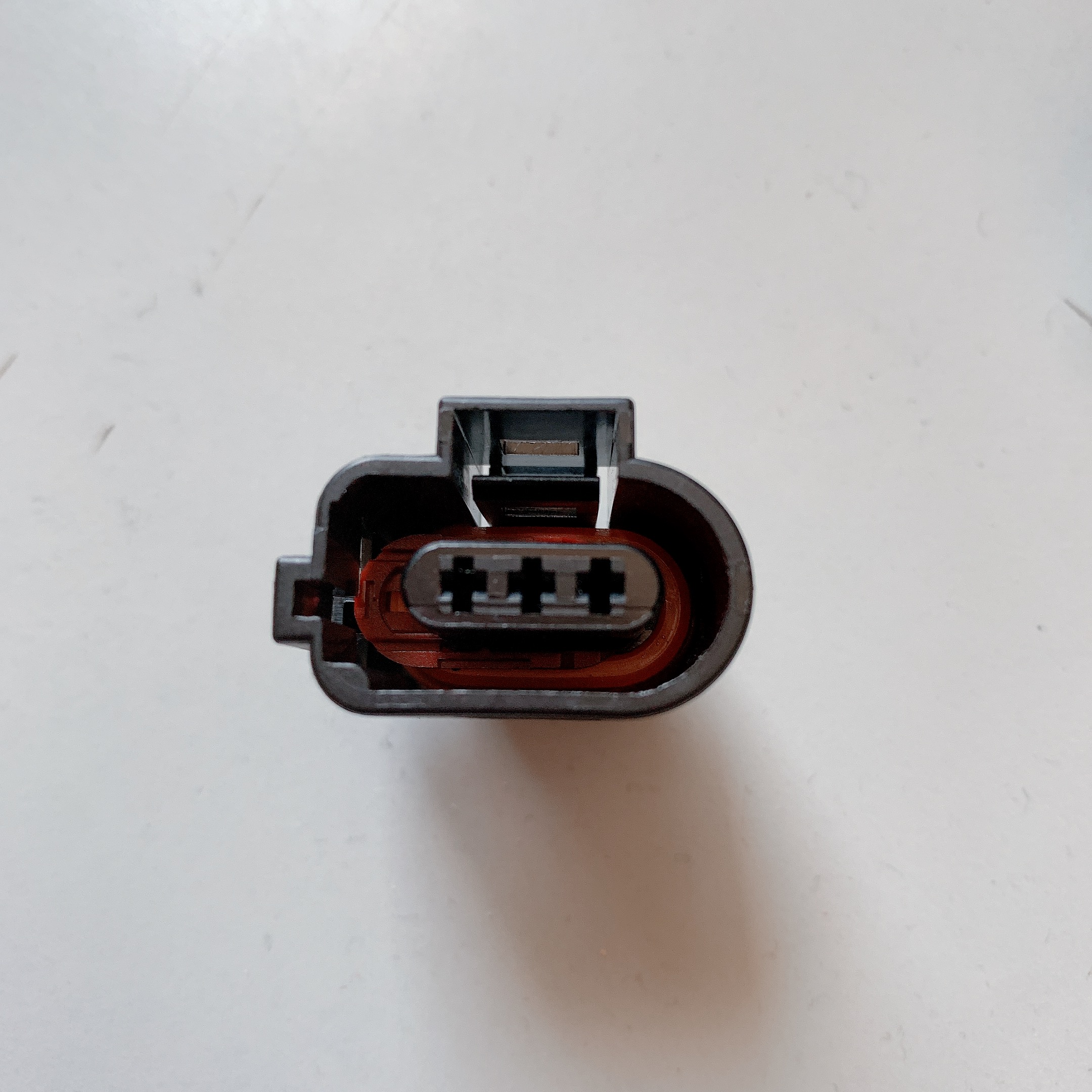 大众朗逸曲轴位置传感器插头 曲轴线束插头 1J0 973 703F  3P