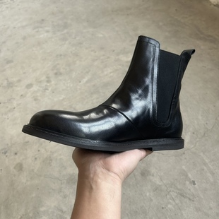 马丁靴潮流高帮皮鞋 百搭工装 春秋新款 日子复古英伦切尔西靴男潮鞋