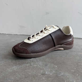 运动单鞋 男女平底软底德训鞋 舒适板鞋 2025复古透气柔软休闲阿甘鞋