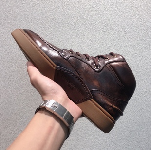 靴高帮板鞋 英伦风切尔西工装 复古软底马丁靴男真皮短靴子美式 冬季