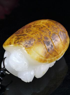 龙龟手把件创意把玩件貔貅手工雕刻摆件手玩男款精美雕刻福寿安康