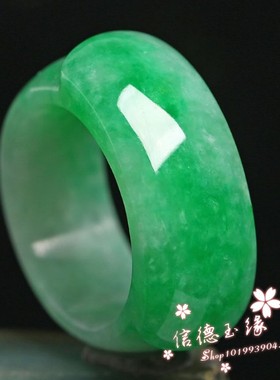 翡翠色扳指戒冰种帝王绿阳绿色男女同款霸气指环戒指绿色冰种尾戒
