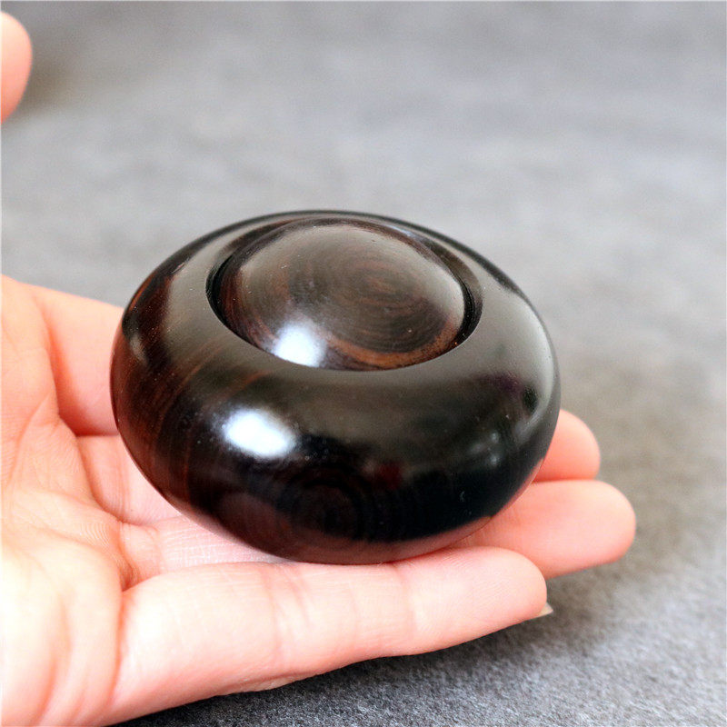 时来运转檀木手把件木质转运珠黑檀木酸枝实木文玩把件按摩手球