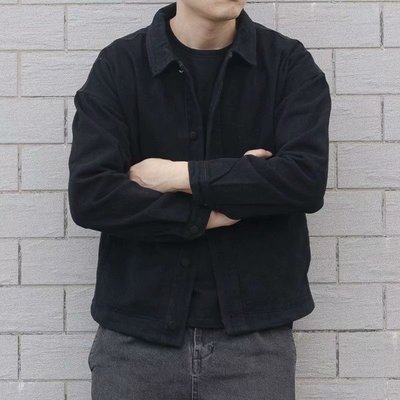 复古牛仔夹克男春秋款加绒加厚