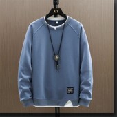 清仓捡漏卫衣男士 t恤打底衫 潮牌圆领春秋季 上衣服宽松假两件长袖