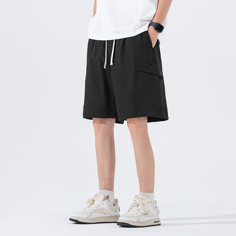 休闲运动短裤男生2026夏季薄款青少年大码透气直筒宽松五分裤子男