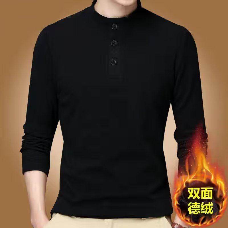 外贸出口转内销原单男士秋冬保暖长袖t恤内衣打底衫干活耐脏秋衣