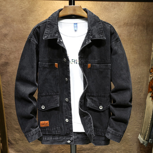 夹克 潮牌多口袋耐脏耐磨工装 外贸原单撤柜尾货牛仔外套男士 秋冬季