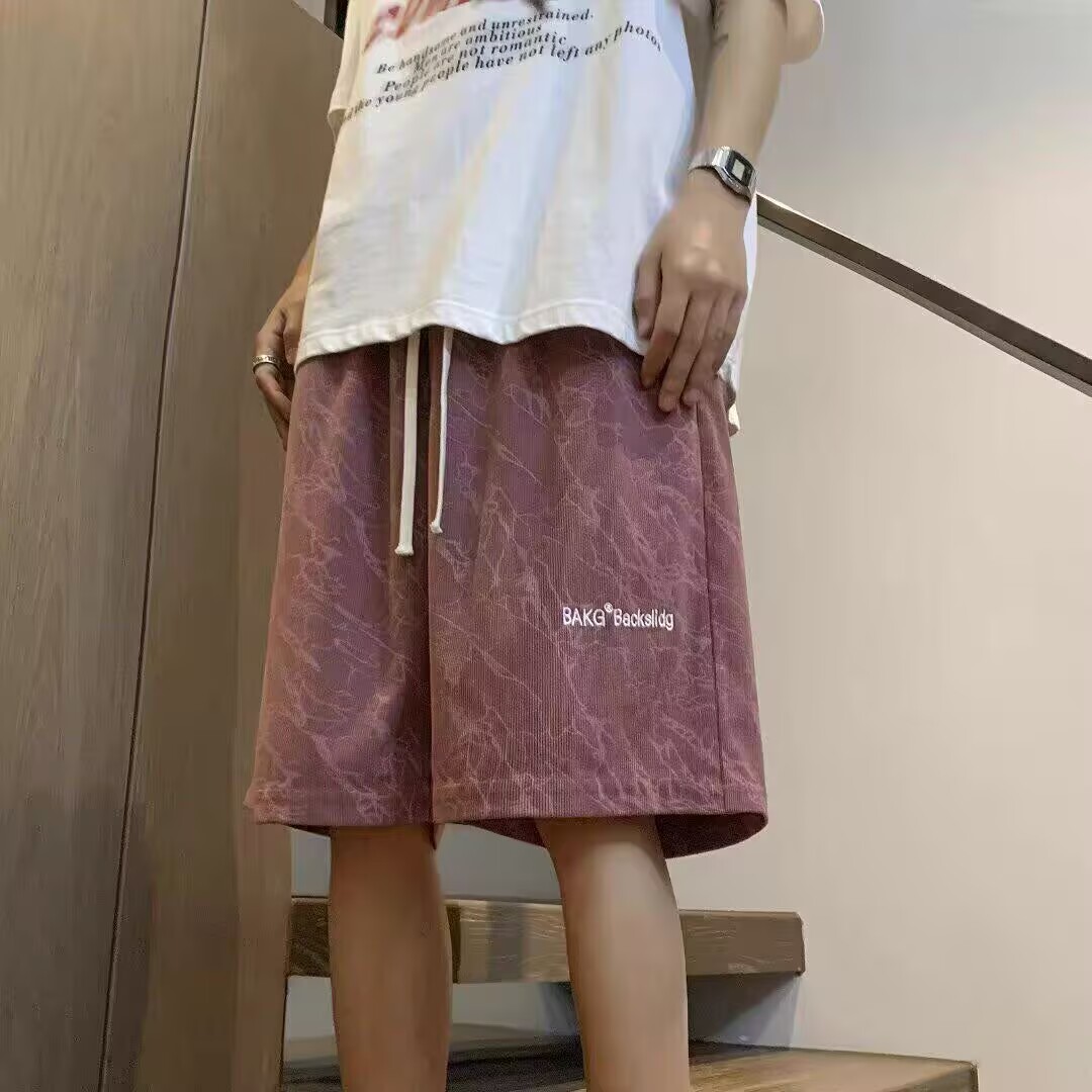 夏季美式篮球宽松大码男五分裤