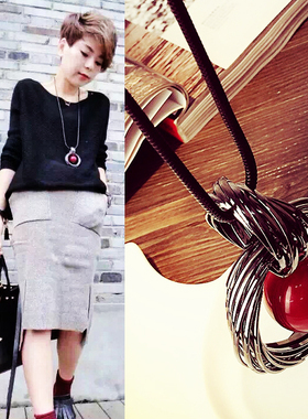 长款项链名媛风吊坠衣服配饰