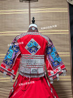 New Miao ethnic costumes, women's Miao ethnic finery, embroidered ethnic costumes, stage performances, solo singing competitions, travel photography thumbnail 6