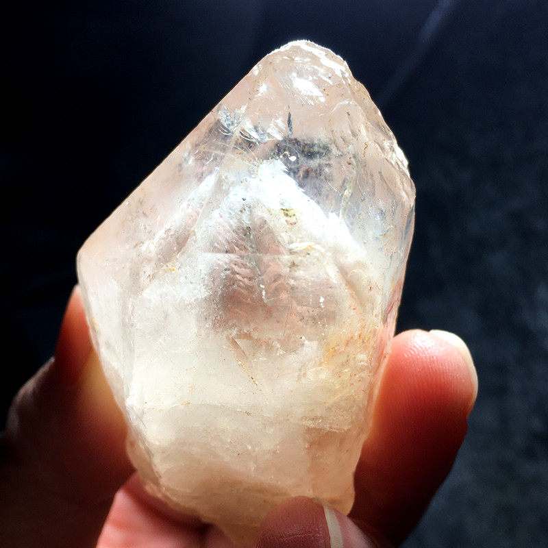 天然水晶银发晶原石金发晶原矿随形居家办公摆件把玩一物一图实拍