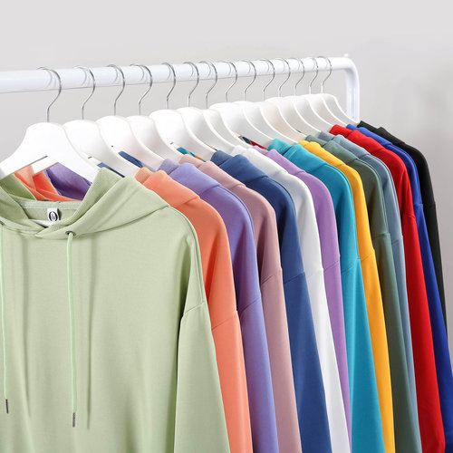 秋款落肩款连帽长袖卫衣