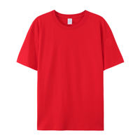 Summer pure cotton solid color round-neck short-sleeved T-shirt, all-cotton base layer, large-sized white half-sleeved shirt for men and women, loose inner layer thumbnail 4