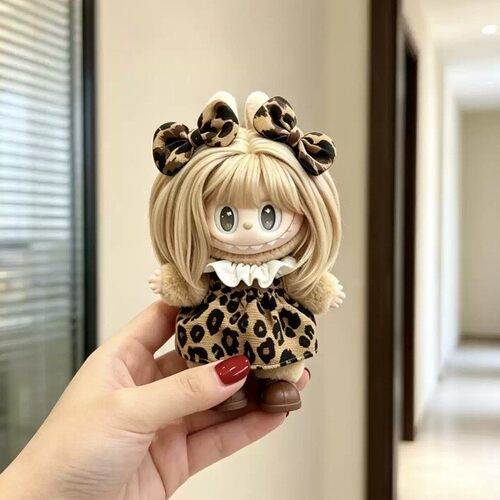 适配labubu复古理发店系列娃衣拉布布衣服兔子17cm【不含玩偶】