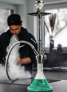 德国MIG 高档304不锈钢多管水烟壶 进口AZTEC全套SHISHA 酒吧KTV
