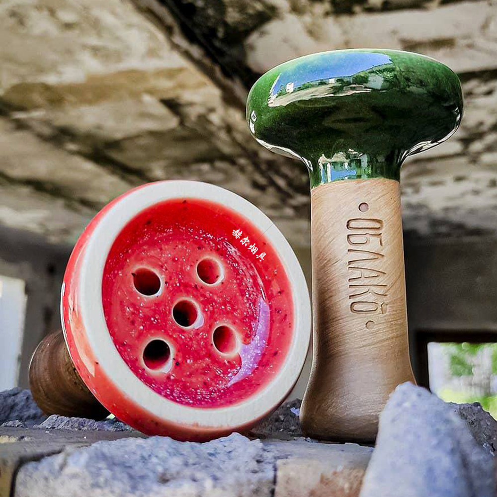 阿拉伯水烟 俄罗斯大号双色陶瓷加釉烟碗烟锅oblako phunnel bowl