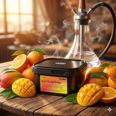 250克包装BRUSKO  大烟雾水烟黑料水烟吧酒吧HOOKAH SHISHA