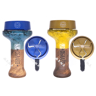 Kaloud一代彩色炭隔 金色蓝色Lotus水烟碳锅SHISHA HMDs