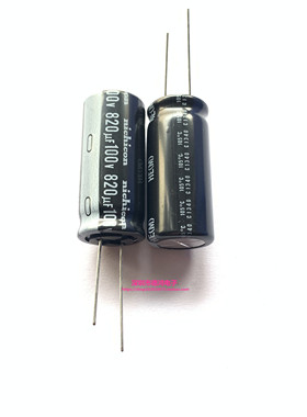 nichicon 100V820UF 18X40 尼康HE系列 高频低阻 UHE2A821MHD