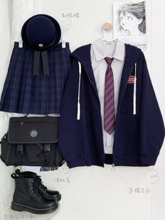 jk制服格裙日系校供学院风百褶裙女记事本 星星抱月球 原创正品