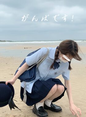 直筒通勤日系短袖衬衫原创JK制服