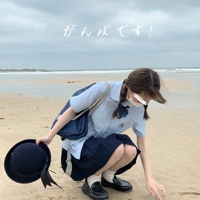 直筒通勤日系短袖衬衫原创JK制服