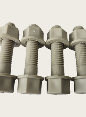 ppH塑料螺丝聚丙烯喷淋塔视窗专配螺栓灰色外六方螺栓M10