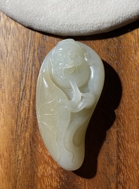 如意人生挂件新疆和田且末玉糖白