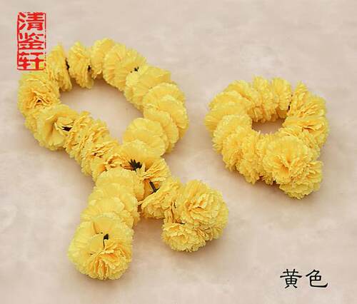 泰国佛牌用品四面花环金银树摆件
