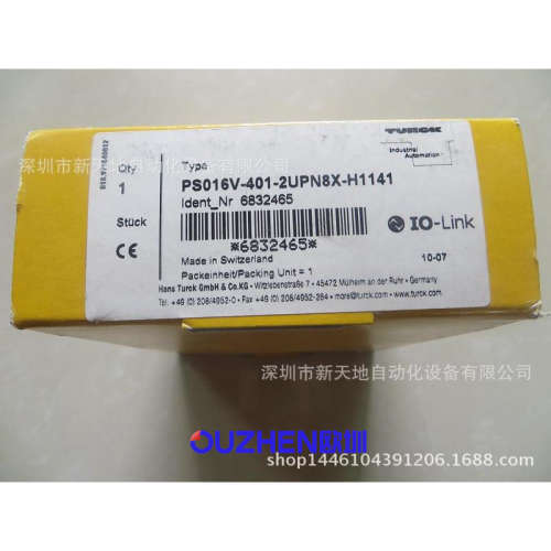 原装图尔克TURCK压力传感器PS016V-401-2UPN8X-H1141现货议价