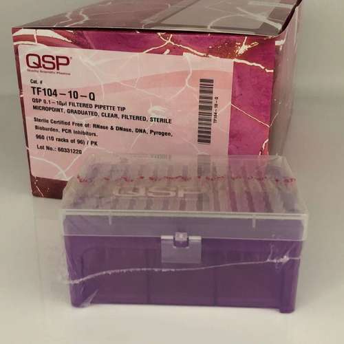 Thermo QSP  10ul 带滤芯 盒装吸头枪头 96支/盒 TF104-10-Q