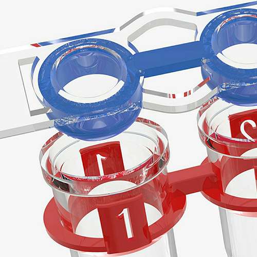 LABSELECT PST-0208-SFT-C 0.2ml平盖八排管）红色分离管身