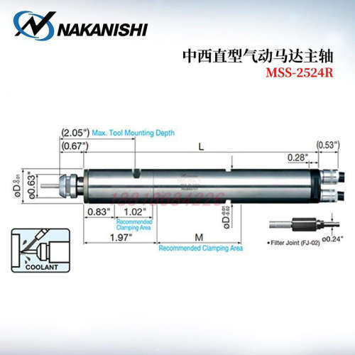 日本NSK中西NAKANISHI马达主轴MSS-2230R 2030R 2501R 2506R 24A