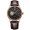 Black Rose Gold Shell Brown Band Men's Watch GS51154P. LC. B